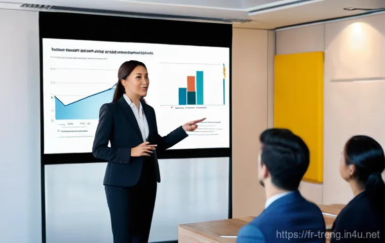 무역영어를 활용한 이직 성공 사례 - **Prompt:** A diverse group of confident business professionals from various international backgroun...