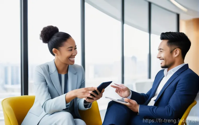 무역영어 실기시험 중 자주 실수하는 유형 - A diverse group of five business professionals, including men and women of various ages and ethnicit...