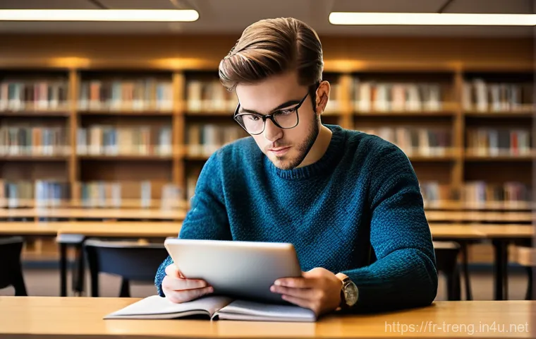 무역영어 학습 자료의 체계적 활용과 정리법 - A focused young professional woman, in her late 20s, with a neat ponytail, wearing a stylish, modest...