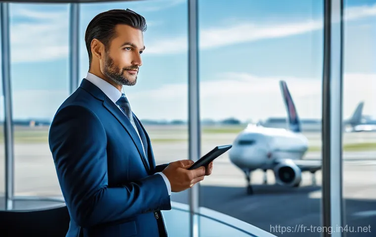 무역영어 필기시험을 위한 참고 자료 - **Prompt:** A confident female executive (30s-40s, diverse background) stands at the front of a soph...