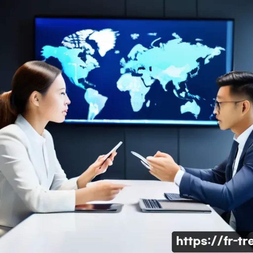 무역영어 실기시험 문제 유형 분석 - **Prompt:** A diverse group of four to five adult professionals (men and women, representing various...