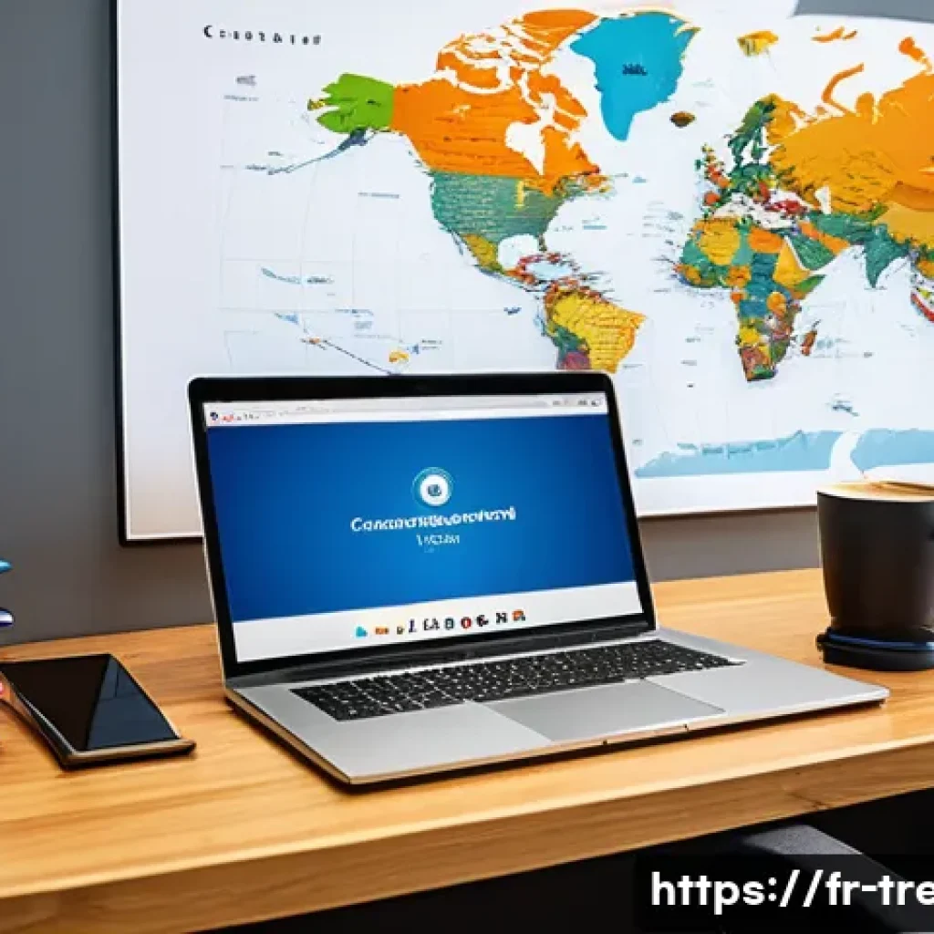 무역영어 실기시험에서 실패를 피하는 방법 - A detailed professional workspace scene focused on international trade exam preparation: a modern de...