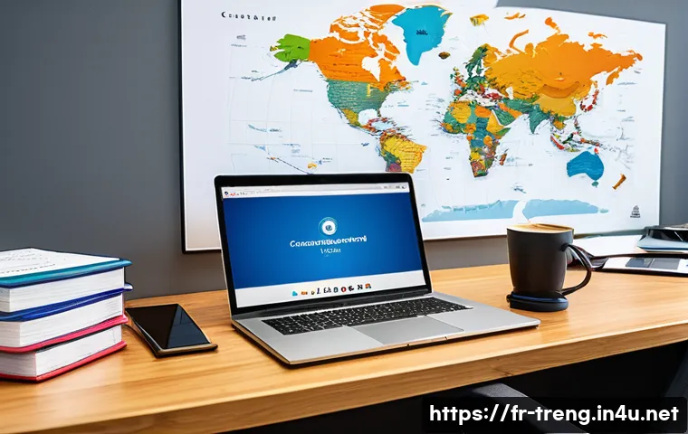 무역영어 실기시험에서 실패를 피하는 방법 - A detailed professional workspace scene focused on international trade exam preparation: a modern de...